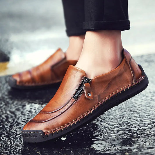 Marino Genuine Leather Slip-On Shoes