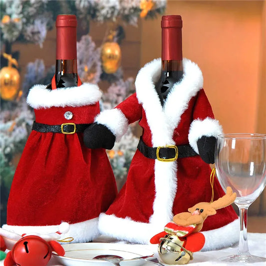 Santa Yuletide Wine Wraps