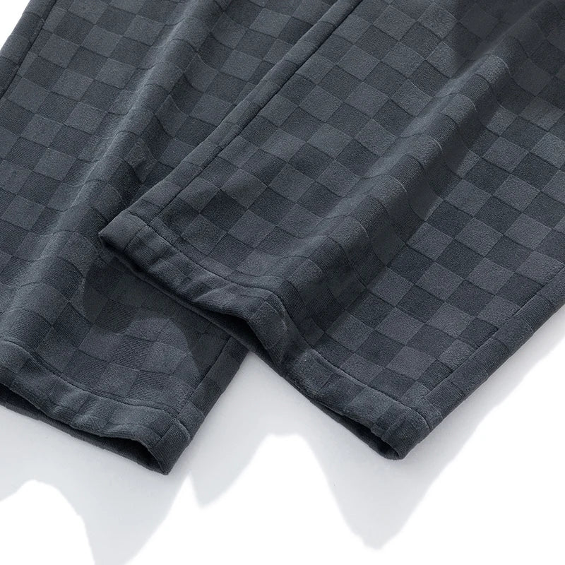 Checkered Corduroy Sweatpants